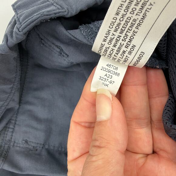 DULUTH Dry on the Fly Bootcut Pants Size 6 Blue Ink Roll Tab Hem Stretch Pockets - Picture 5 of 11